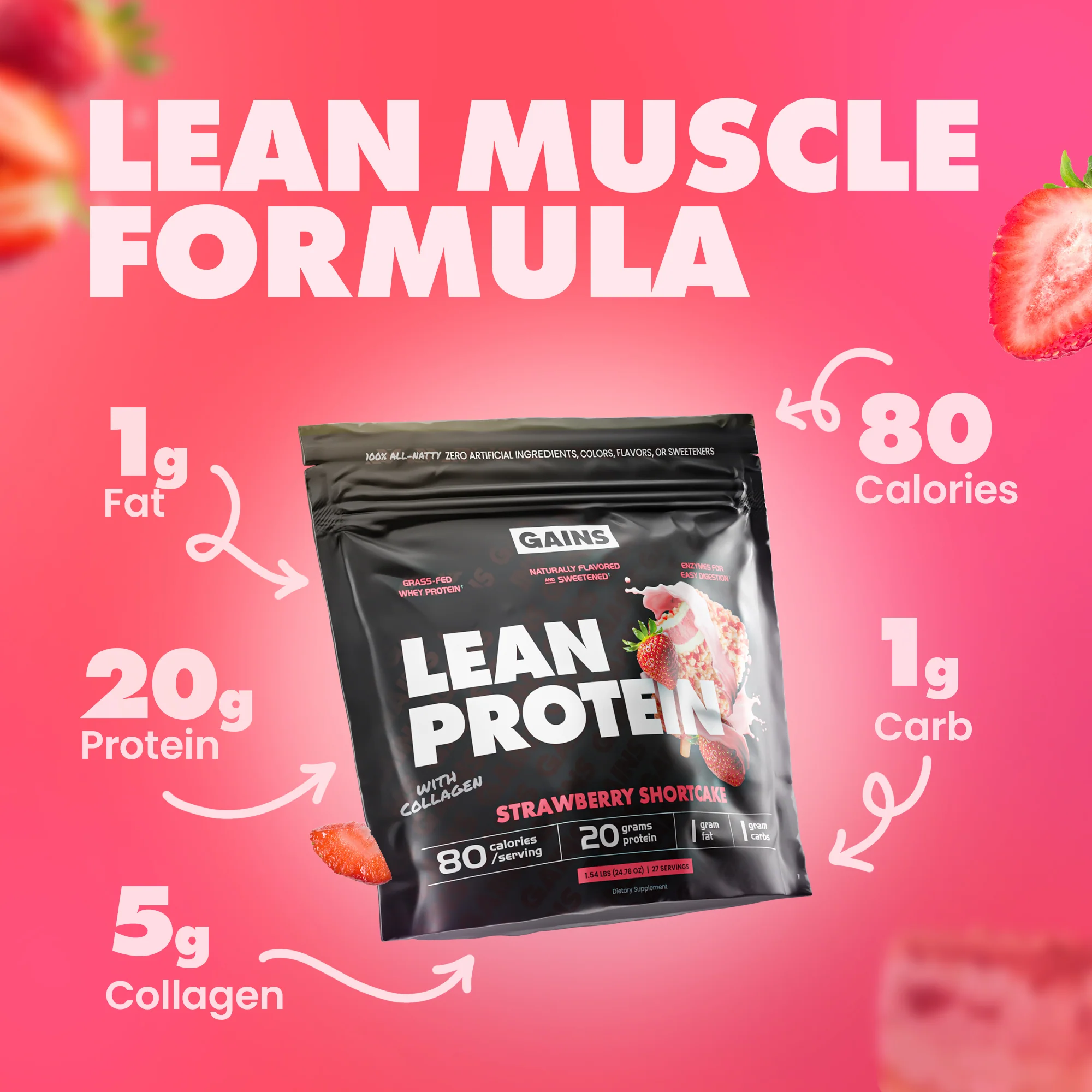 Lean Protein | Strawberry Shortcake - Image 3